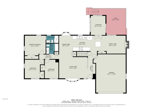 Main Level Floor Plan