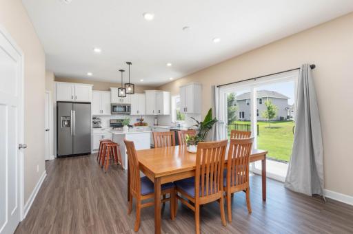 The huge kitchen and dining area are where family and guests always seem to gather and hang out!