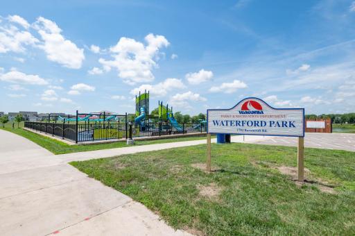 The Waterford Park and paved trail is such a plus to have close by.