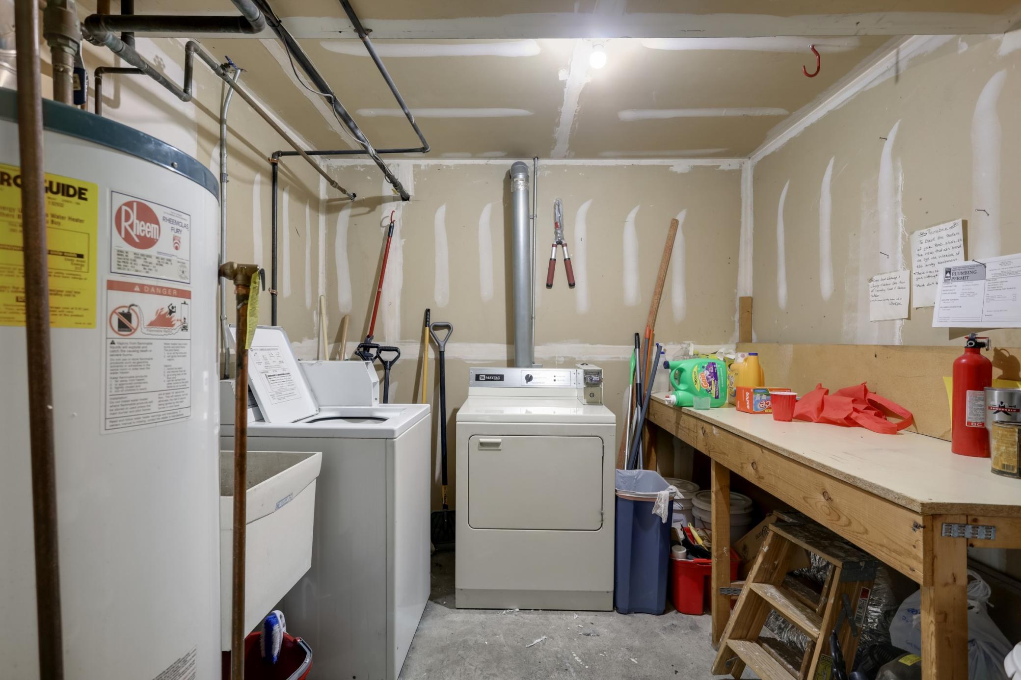 Lower Level Laundry Coin Operated