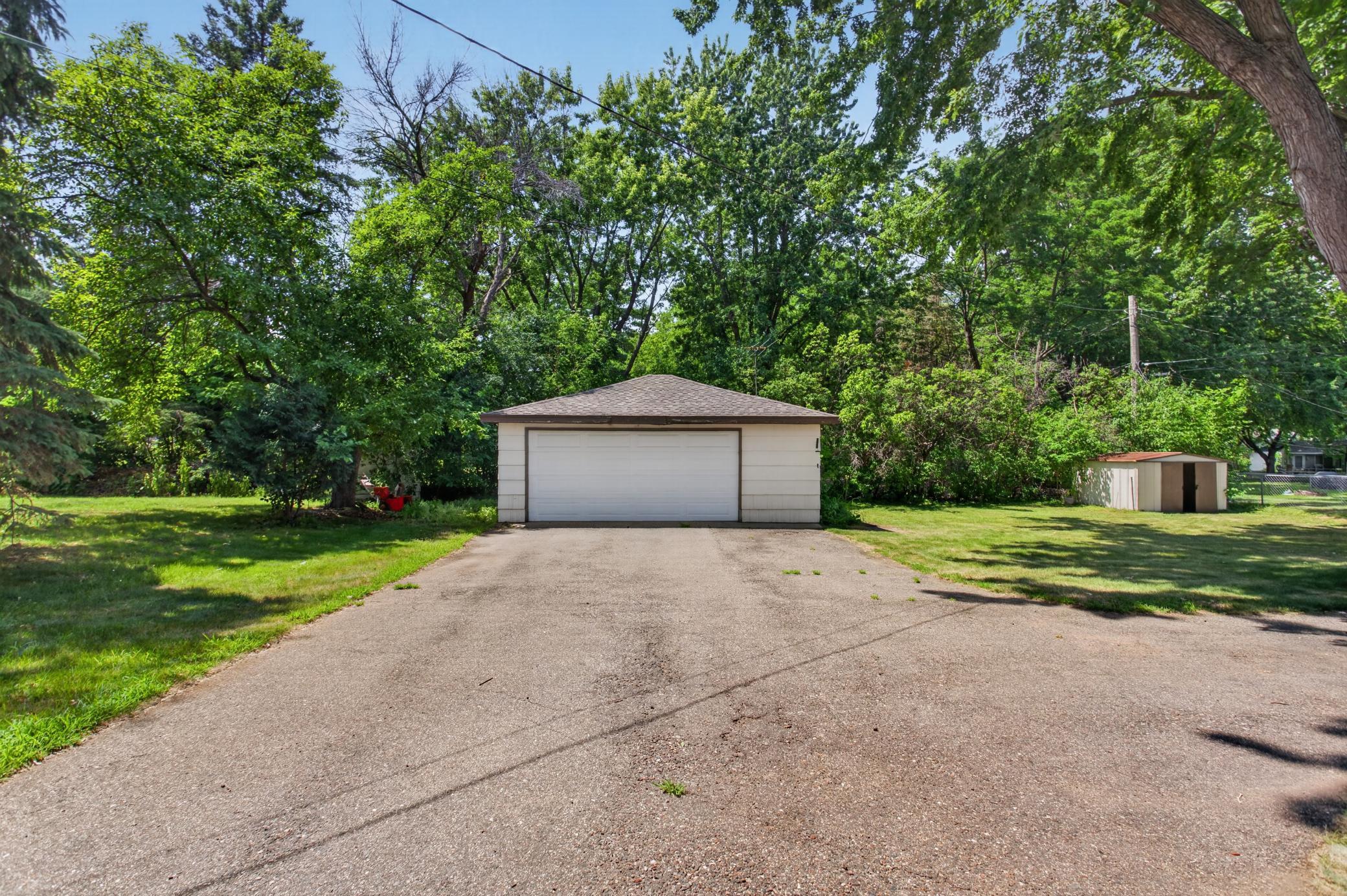 Large flat backyard