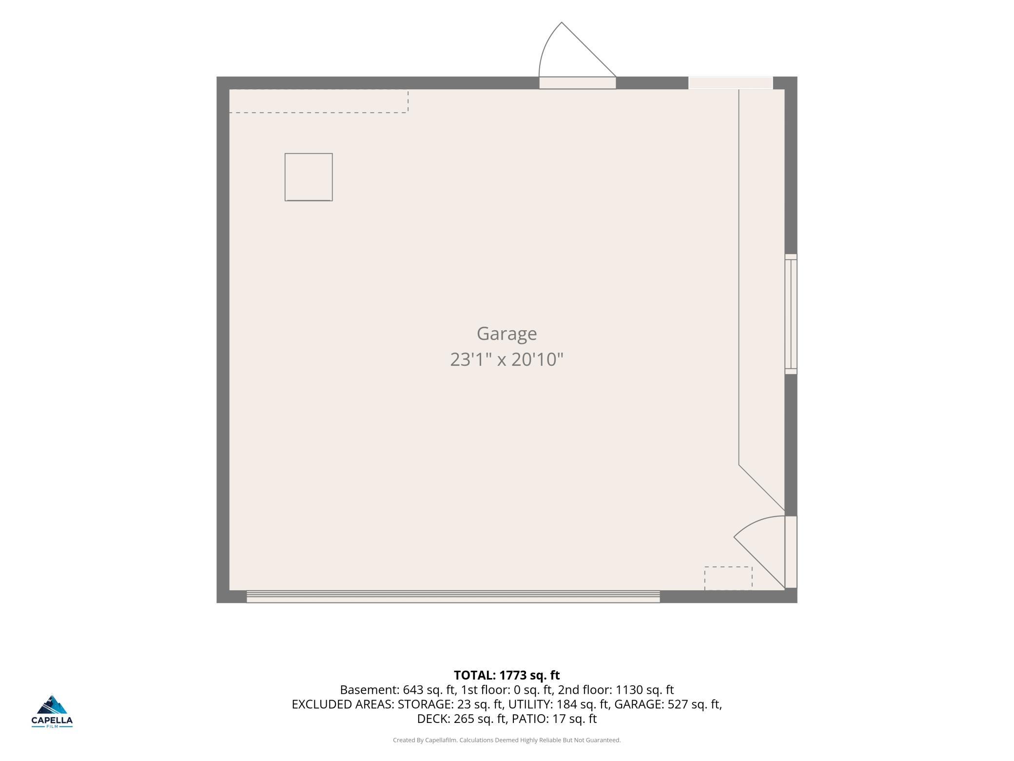 Detached garage floor plan