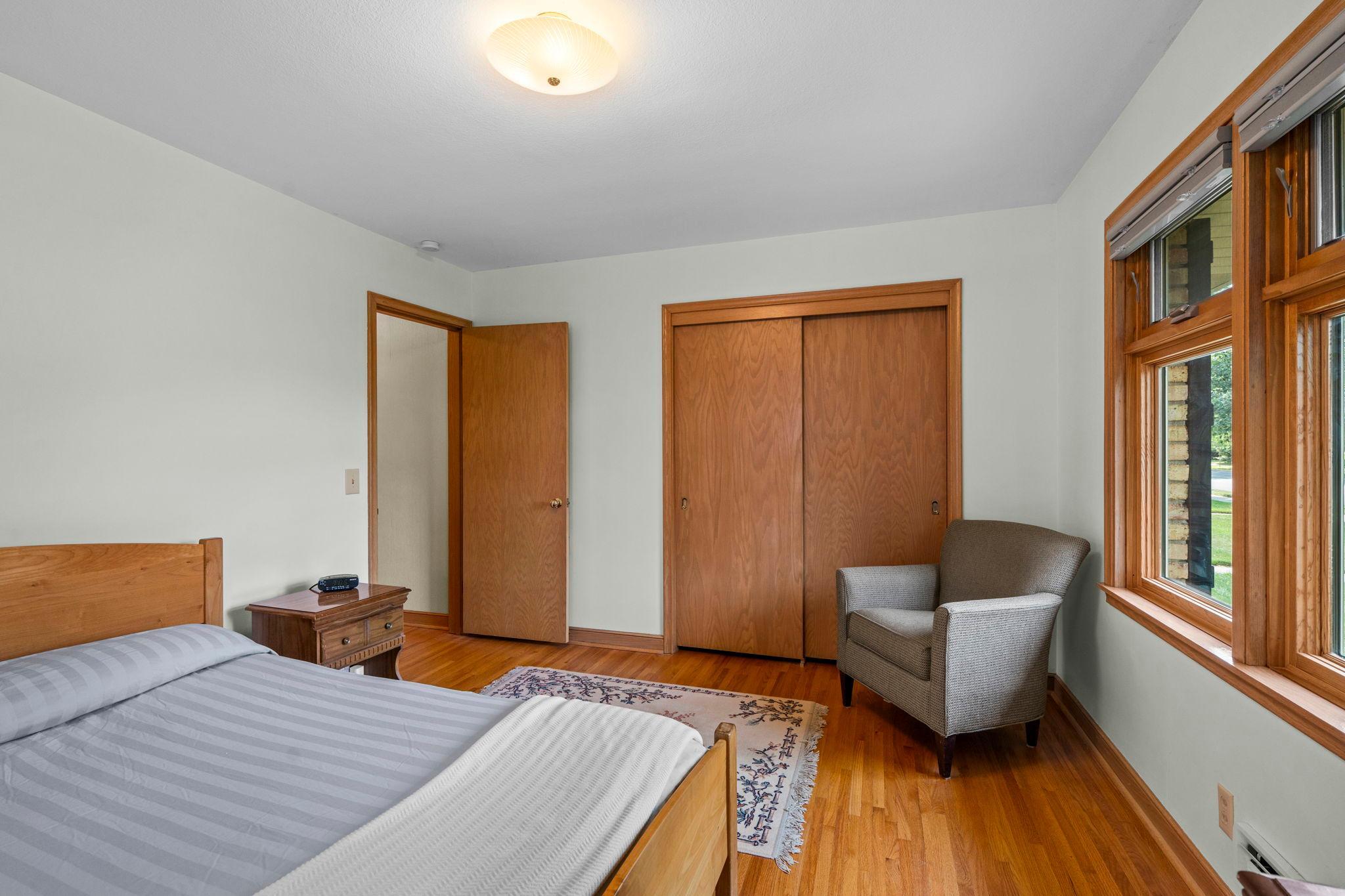 Three well-sized bedrooms are located on the main level.