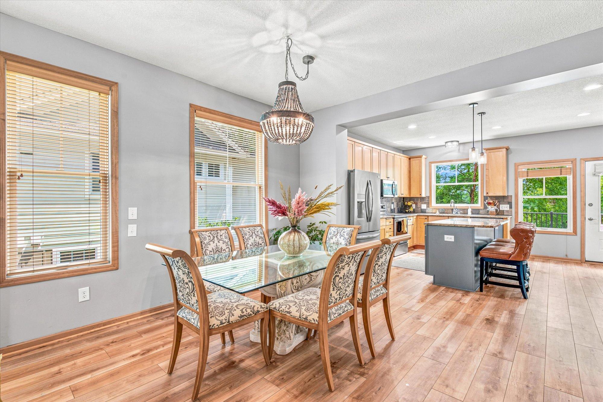 The open layout provides wonderful space for daily living and entertaining.