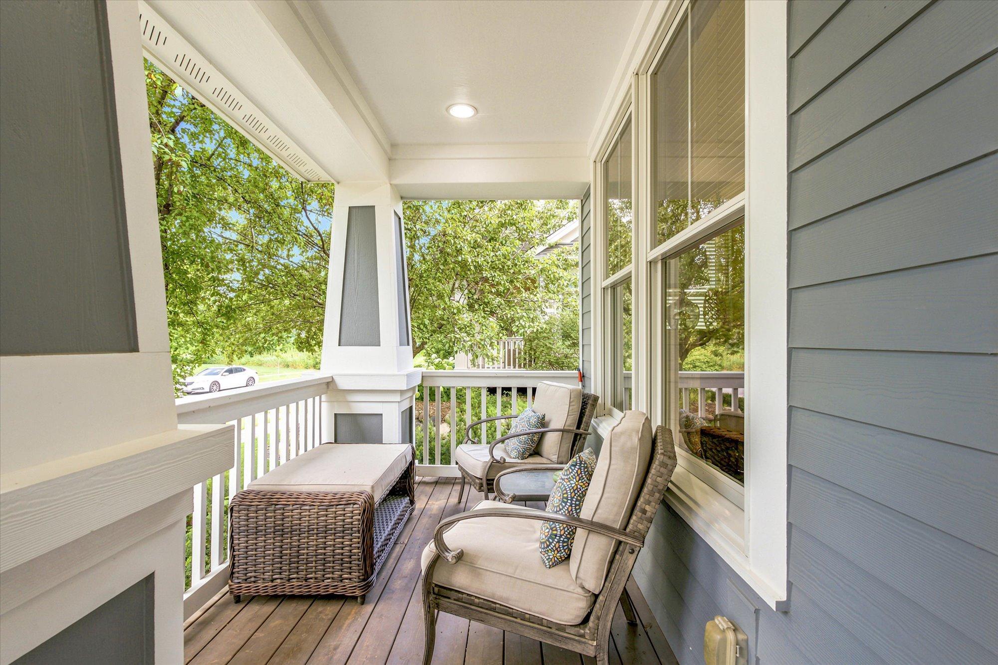 Located across the street from the park, you can sit on your porch and the kids can safely play.