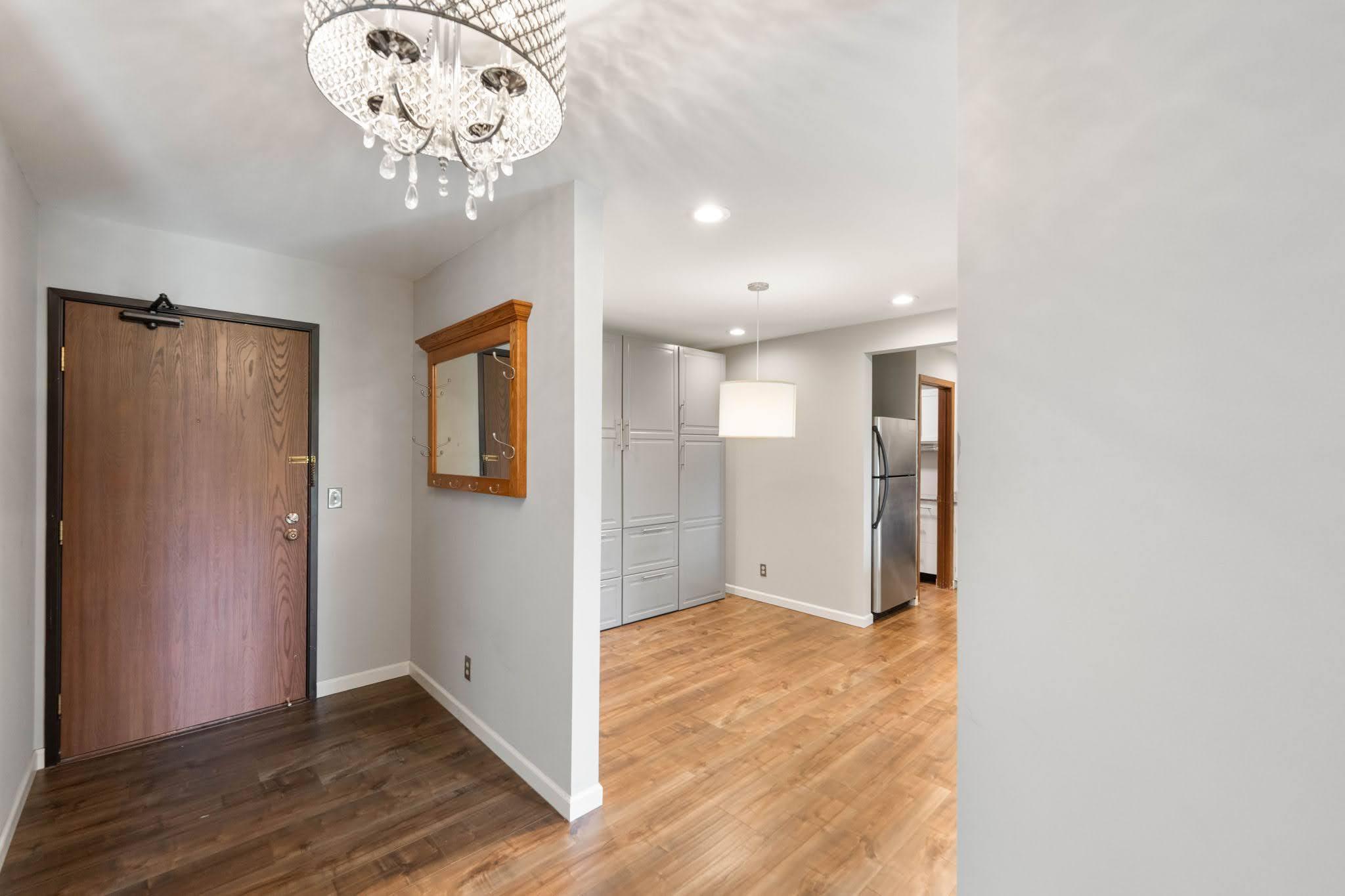 Condo entrance off dining area