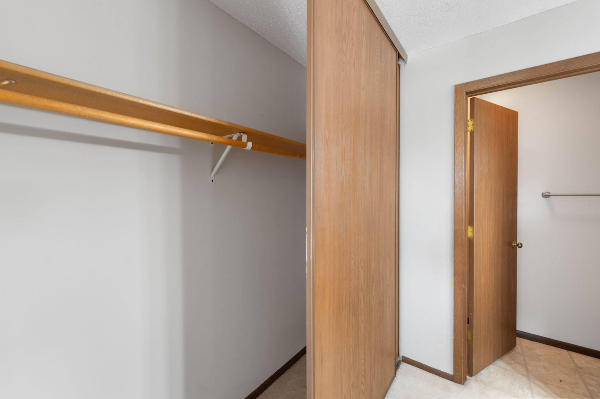 Additional closet space in main bathroom