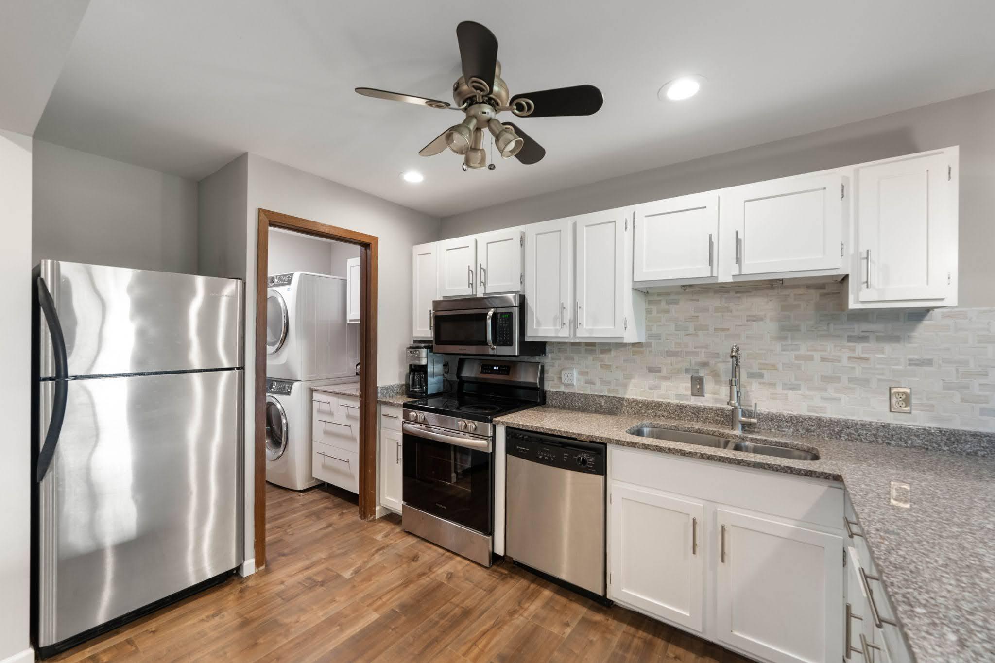 Beautifully updated kitchen with adjoining laundry room