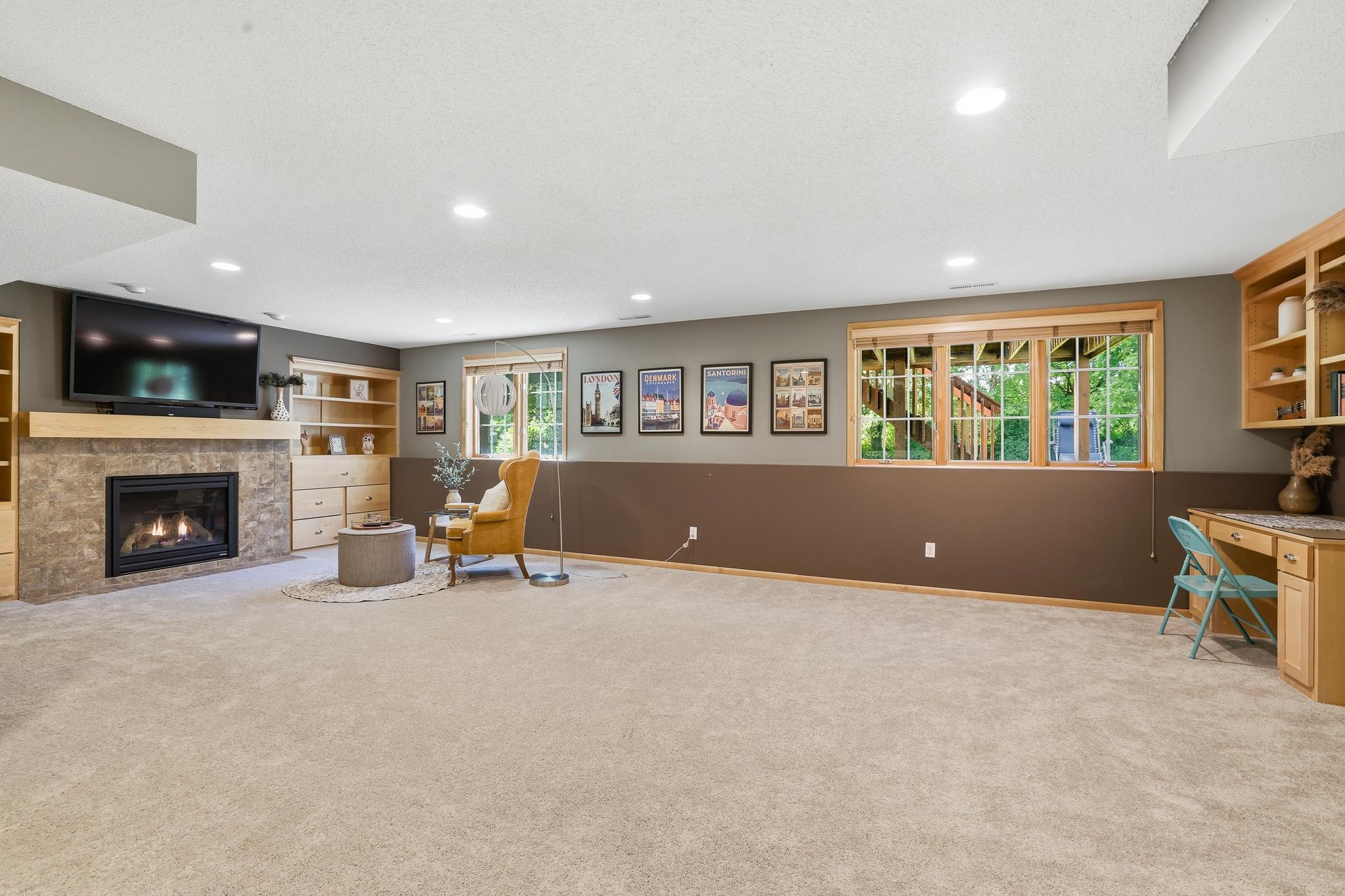 Plenty of room for a pool table!