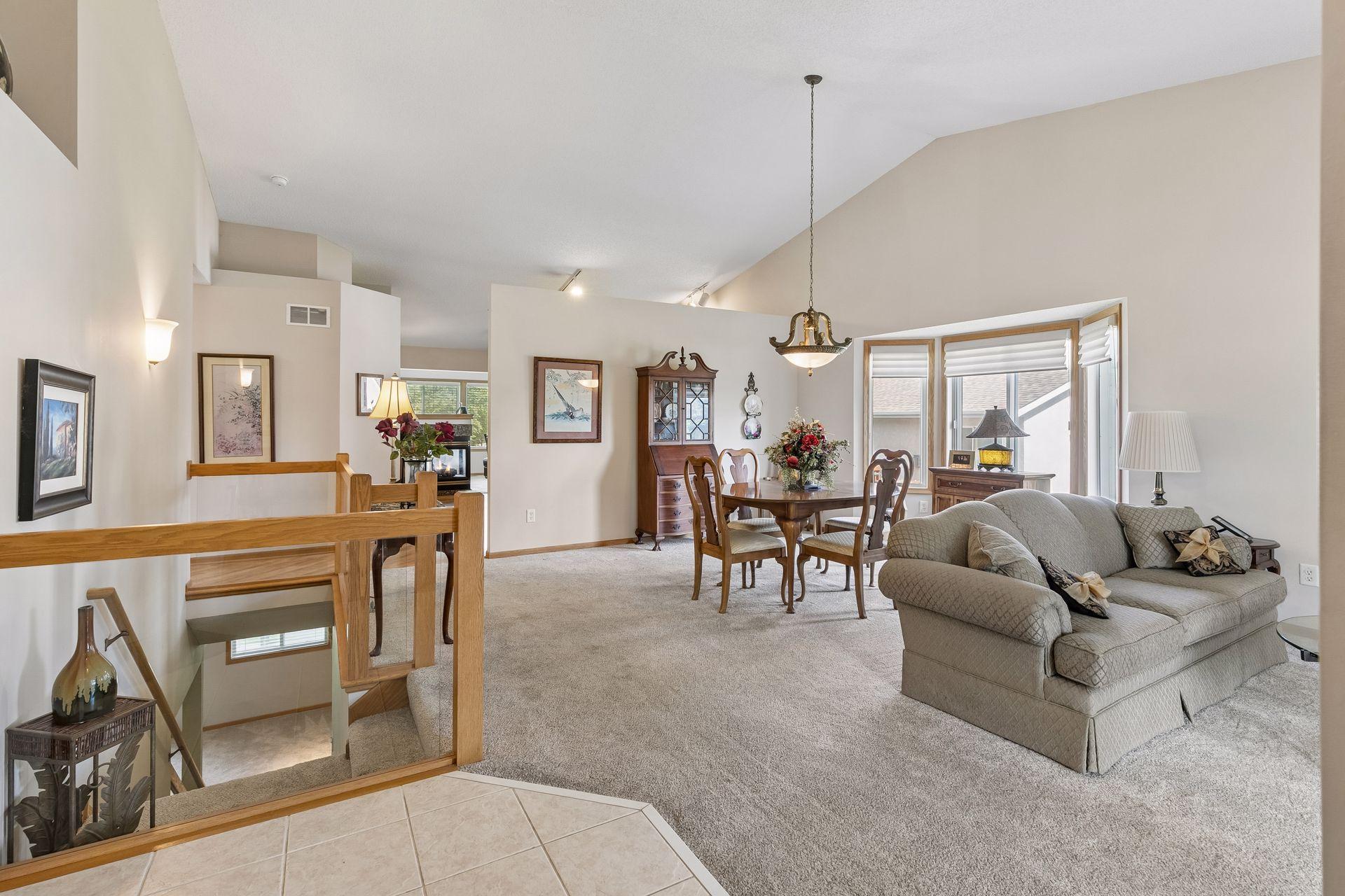 From the moment you enter you notice how open the main level living space is...