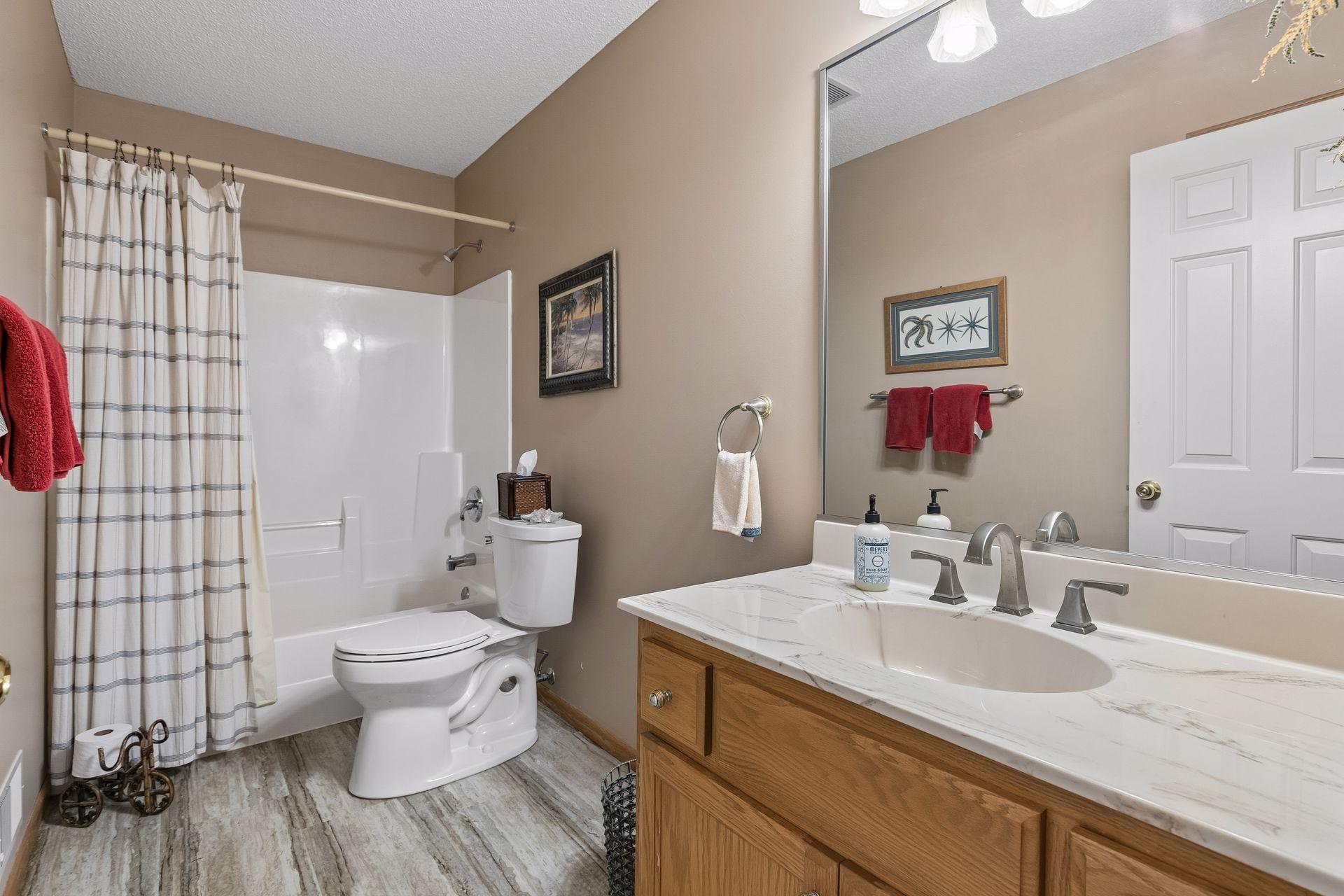 Full bath in lower level
