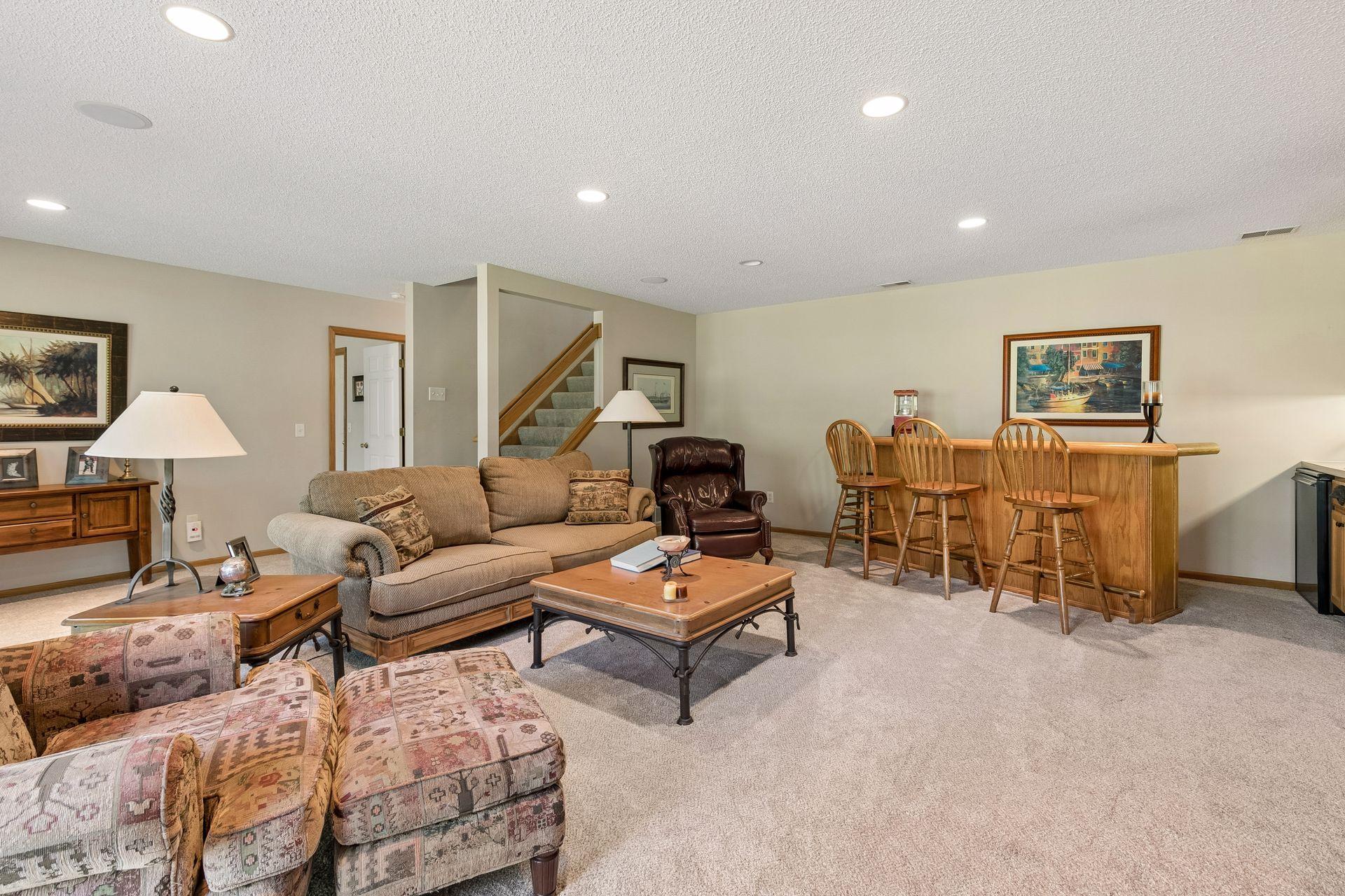 Lower level family room