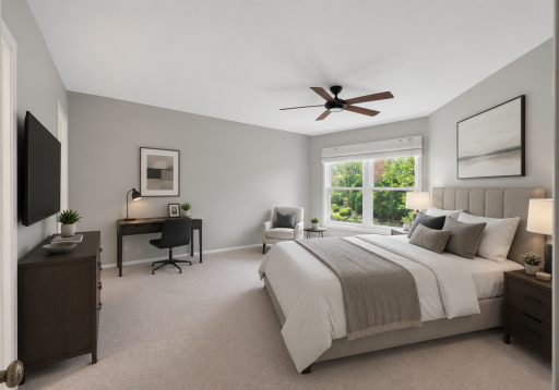 Virtual Staging 3020 Saint Albans Mill Road #205, Primary bedroom