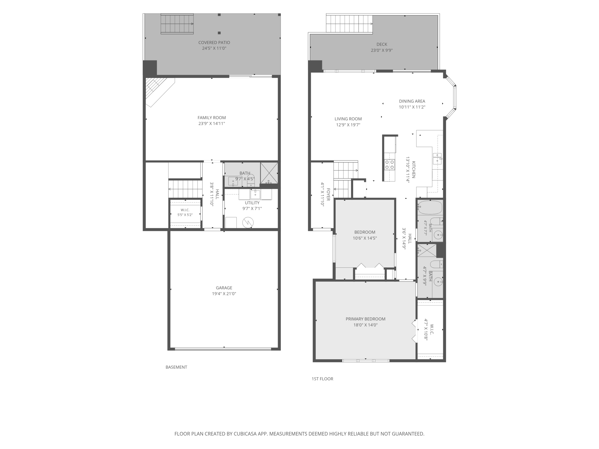 Floor plans - both levels
