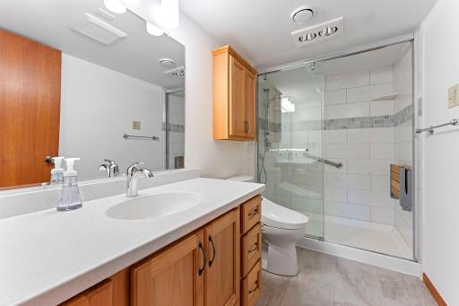 3/4 bath in lower level