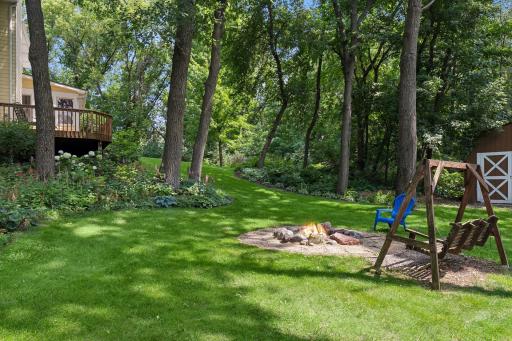 Imagine gathering around the fire pit and enjoying being surrounded by nature views.