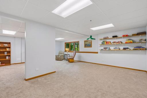 The sky is the limit on what you can do with the lower-level rec room.