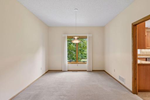 Formal dining room off the kitchen is ideal for family gatherings