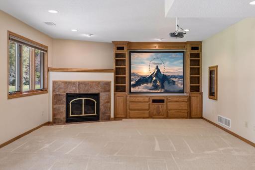 The lower level provides privacy and fuctionality for guests