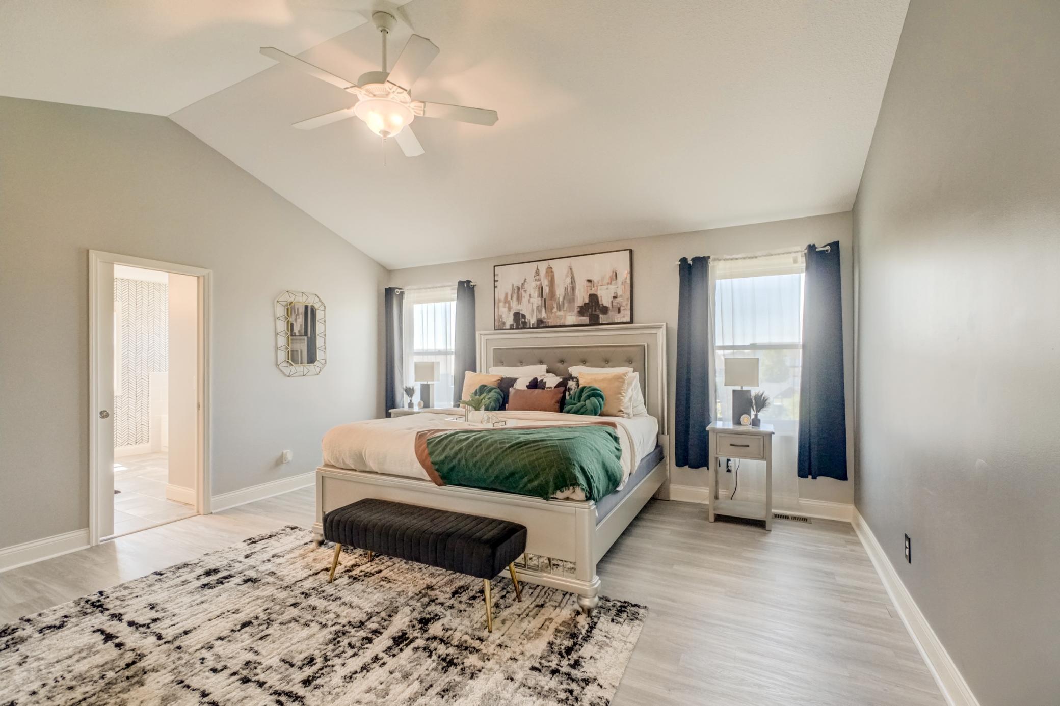 Retreat and unwind in the spacious primary suite designed for comfort and relaxation!