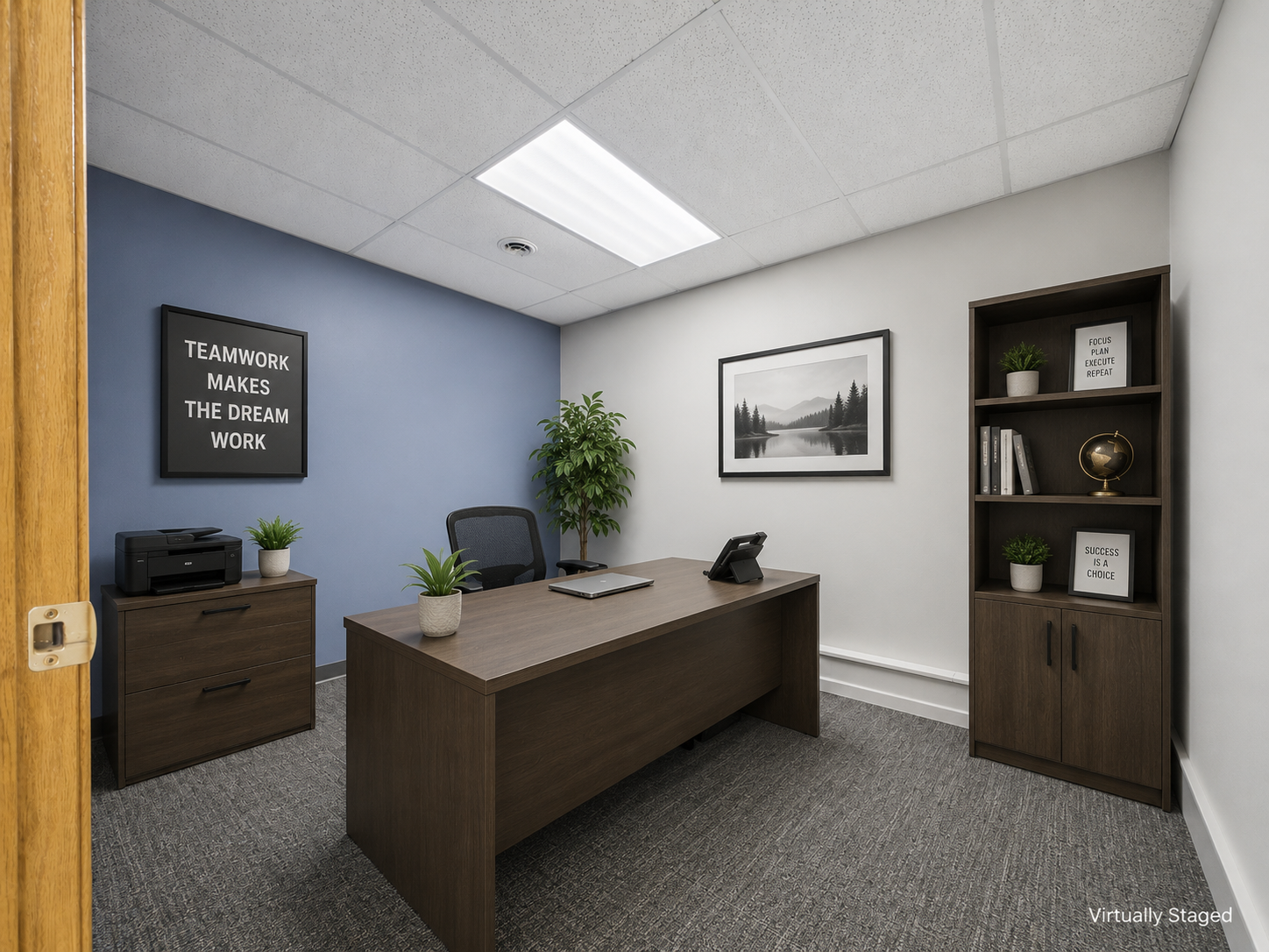 Virtually Staged Office