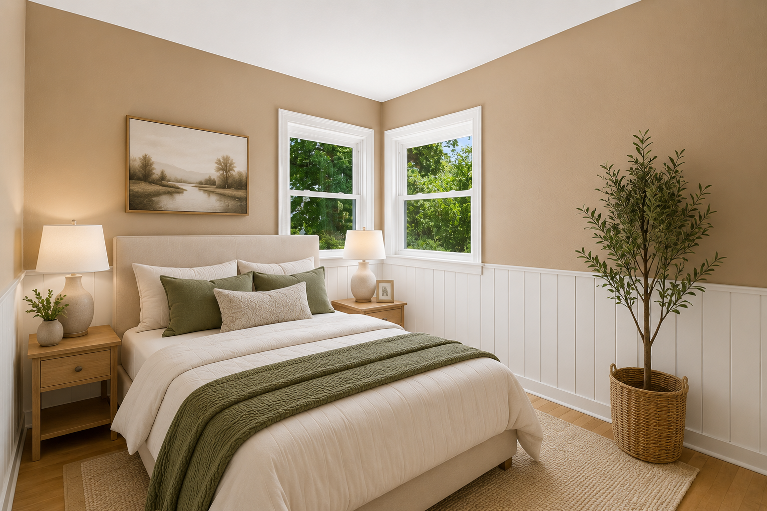 Virtually Staged Bedroom