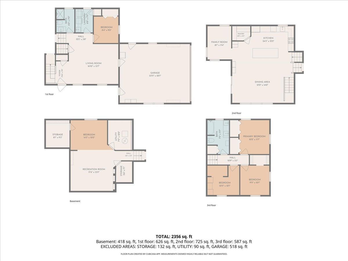 All floors - layouts