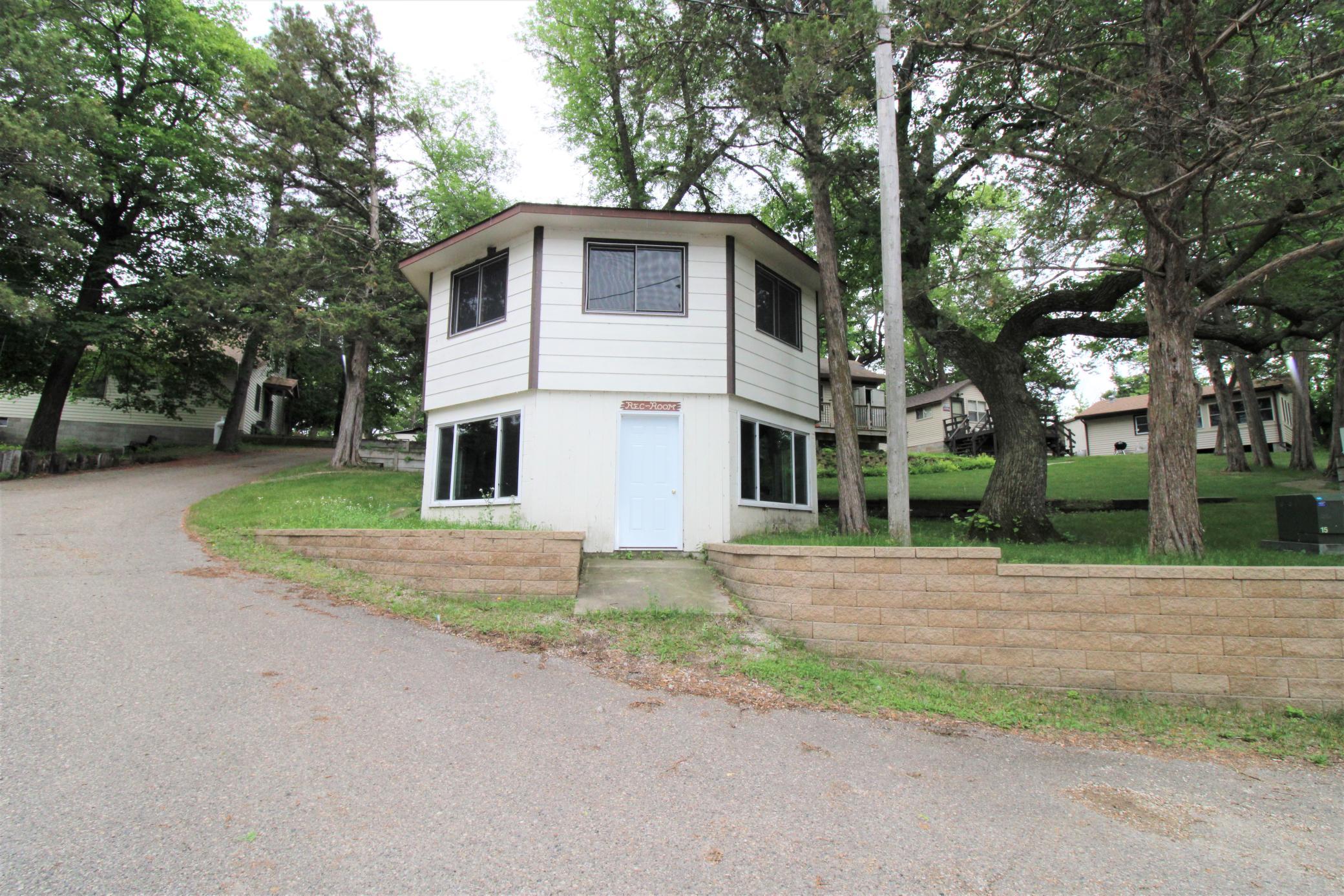 Rec Area with community dining room upstairs and game room on lower level