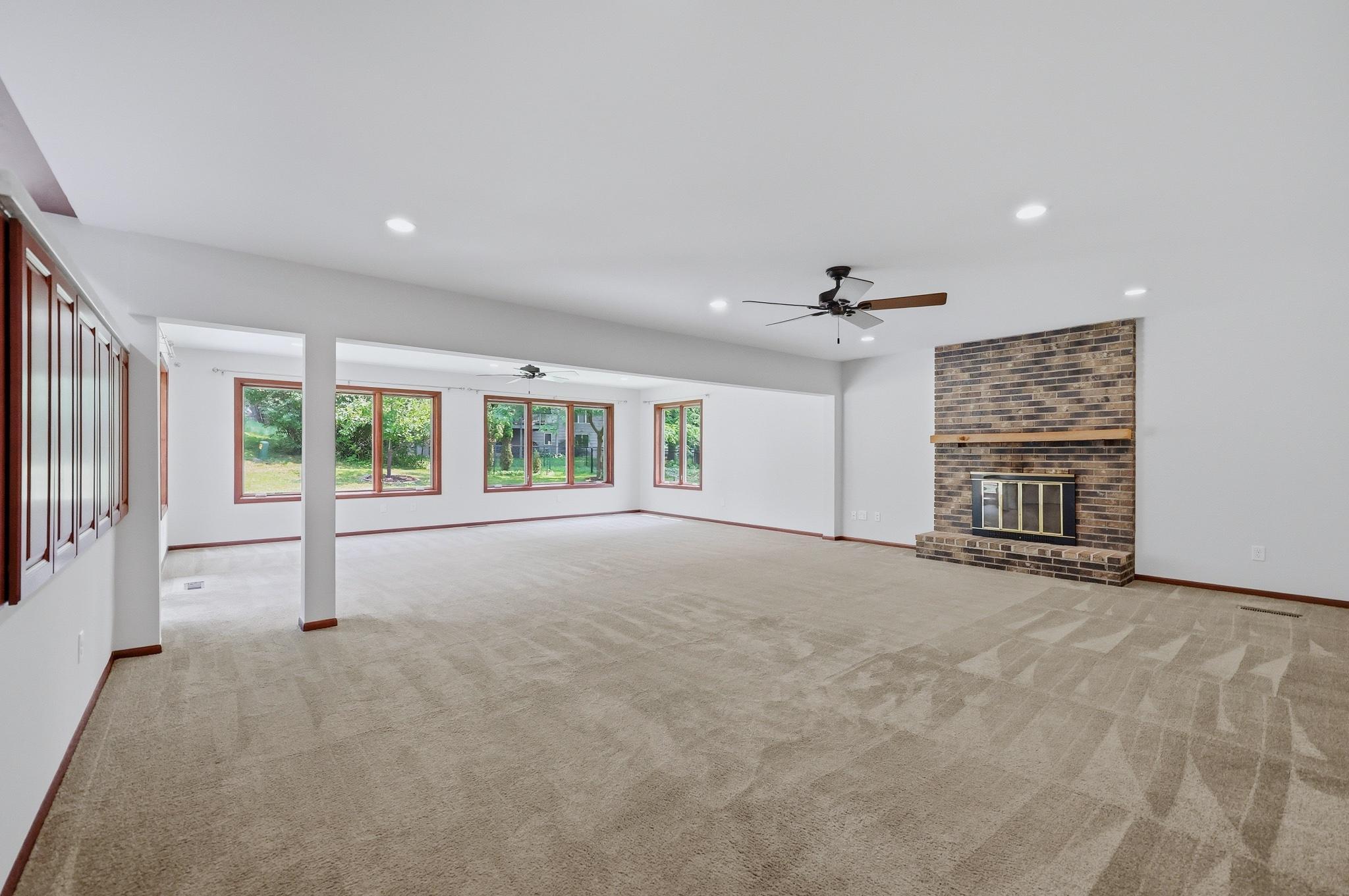 Wood burning fire place