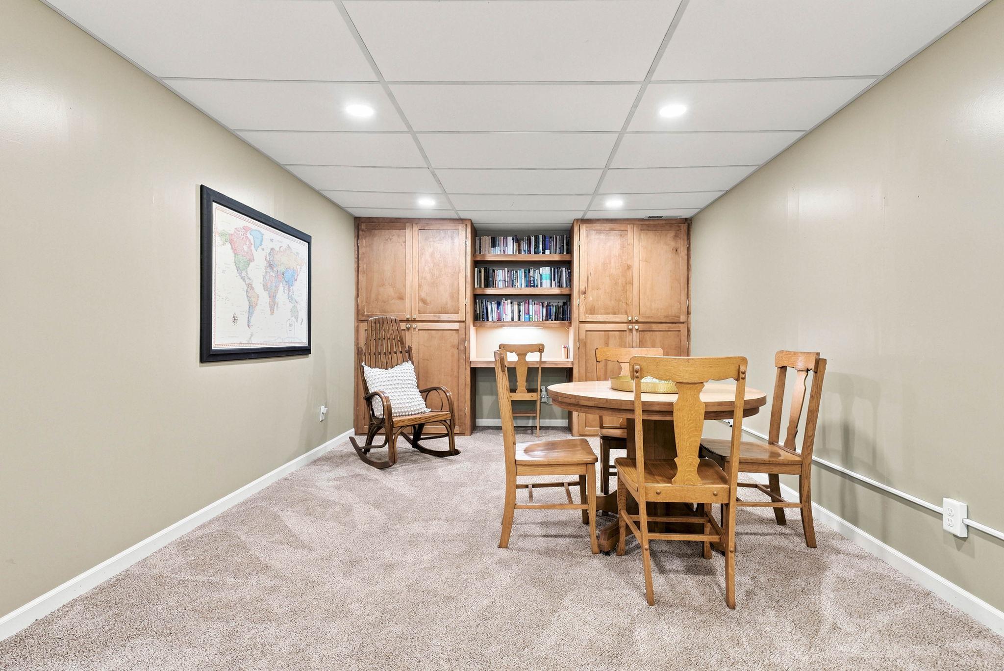 Beautiful built-ins create the perfect home office or homework station