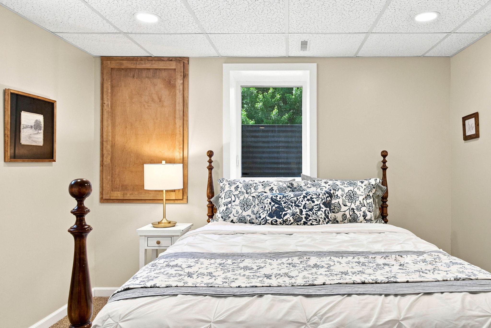 Lower level 3rd bedroom