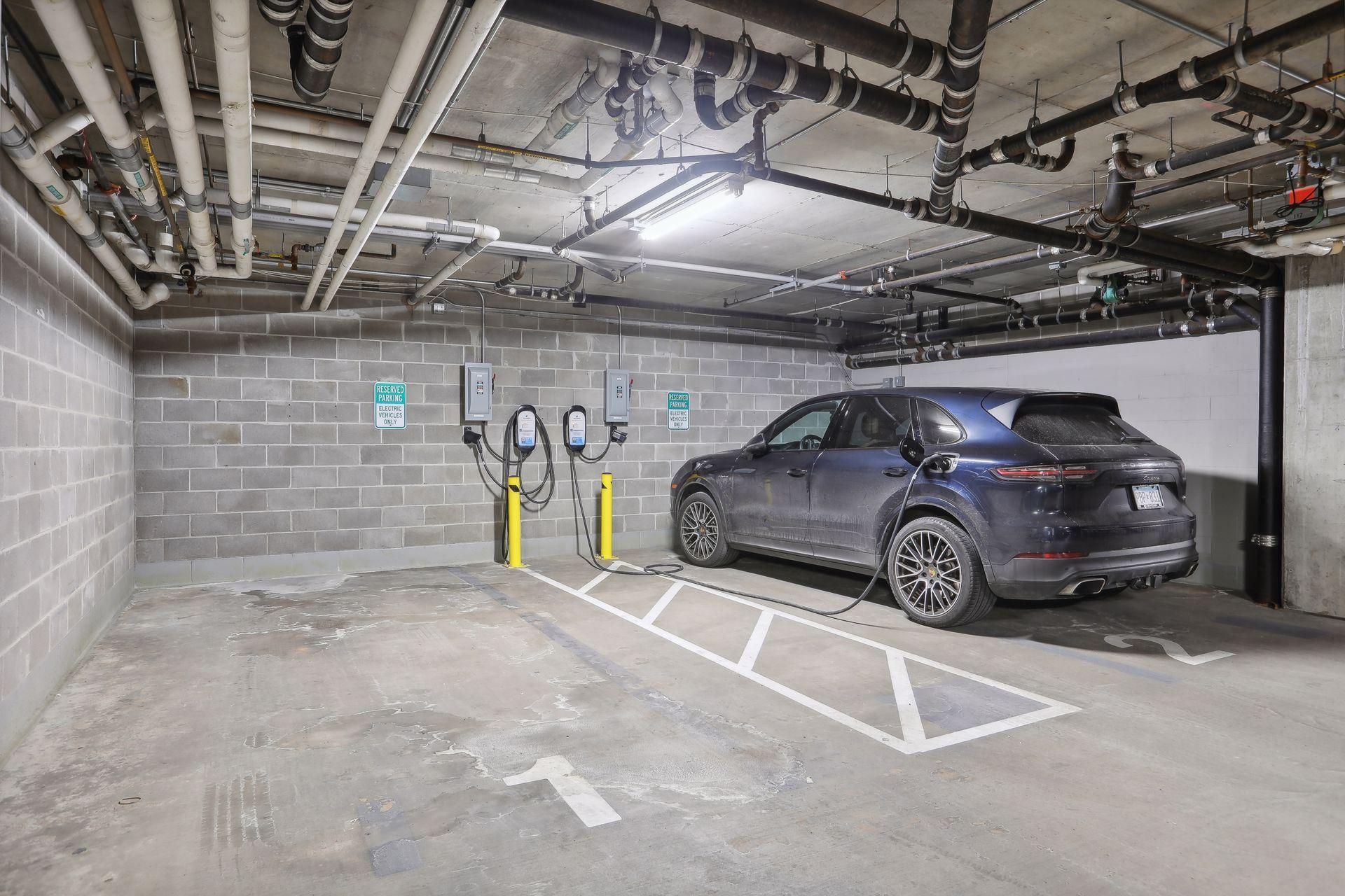 2 EV car chargers in building if needed