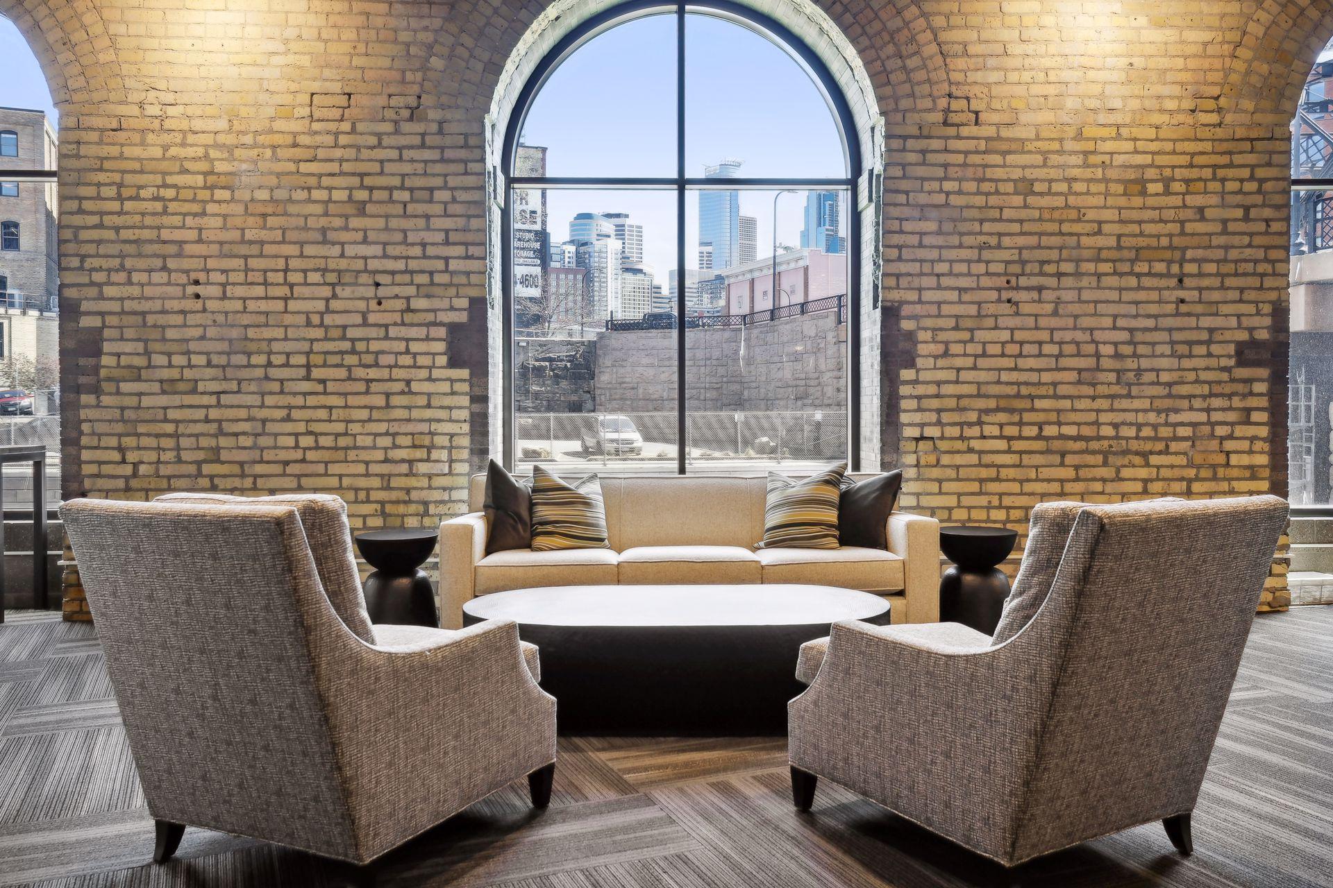 Views of downtown from this community room