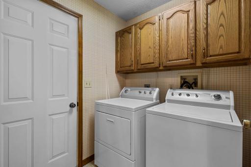 Laundry Room on the Main Level with Access to the Garage