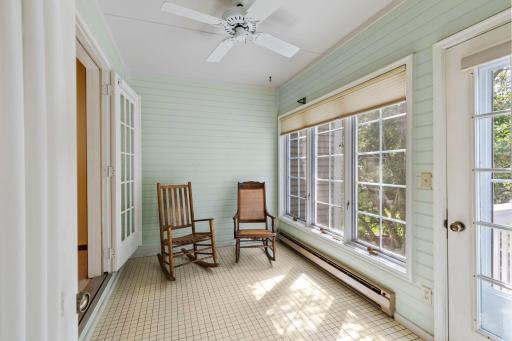 Step out onto The Deck From Your Sunroom That is Just off the Main Level Primary Bedroom