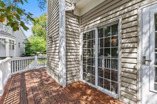 Sliding Doors Leading to the Living Room