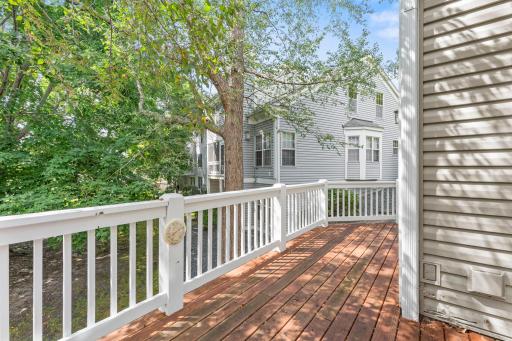 Sunny Deck Just off the Living Room and Sunroom