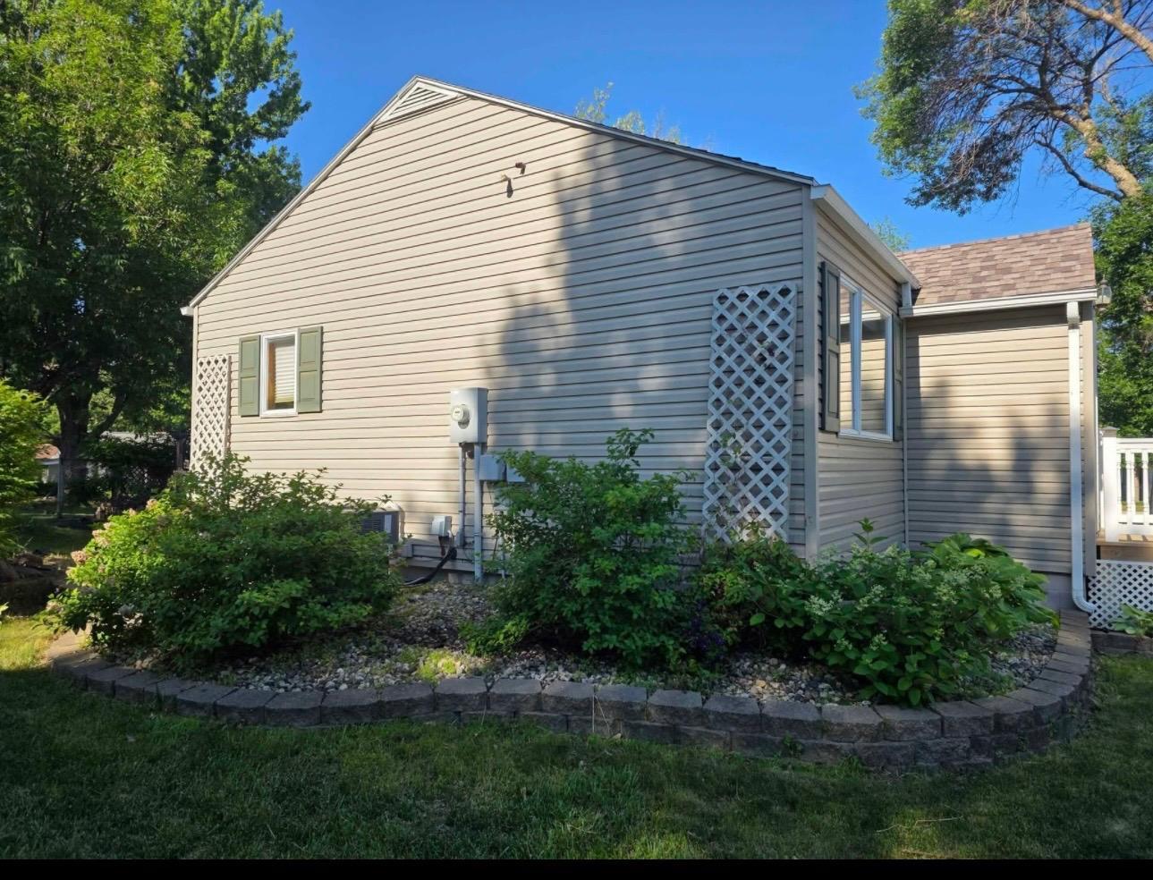 East side of home
