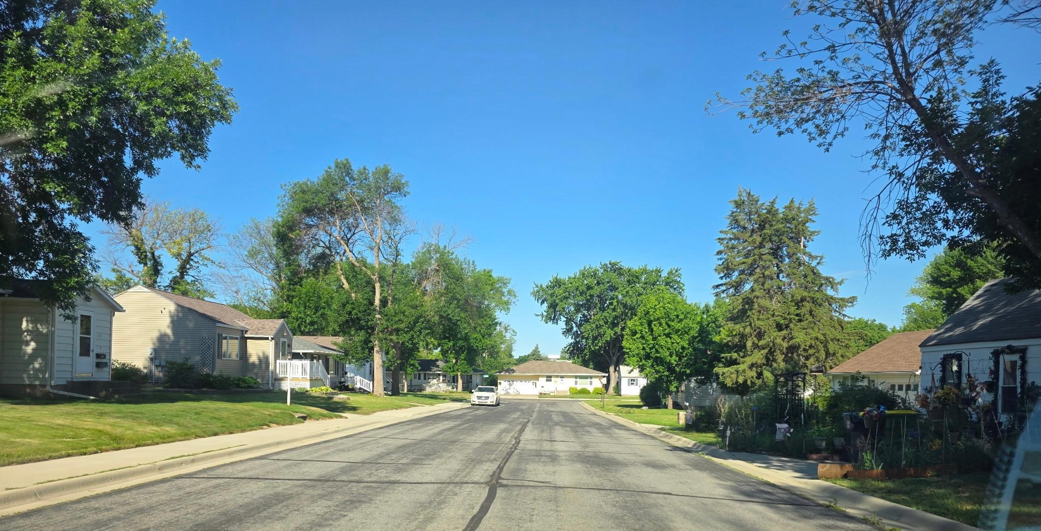 Maple St W home is on the left
