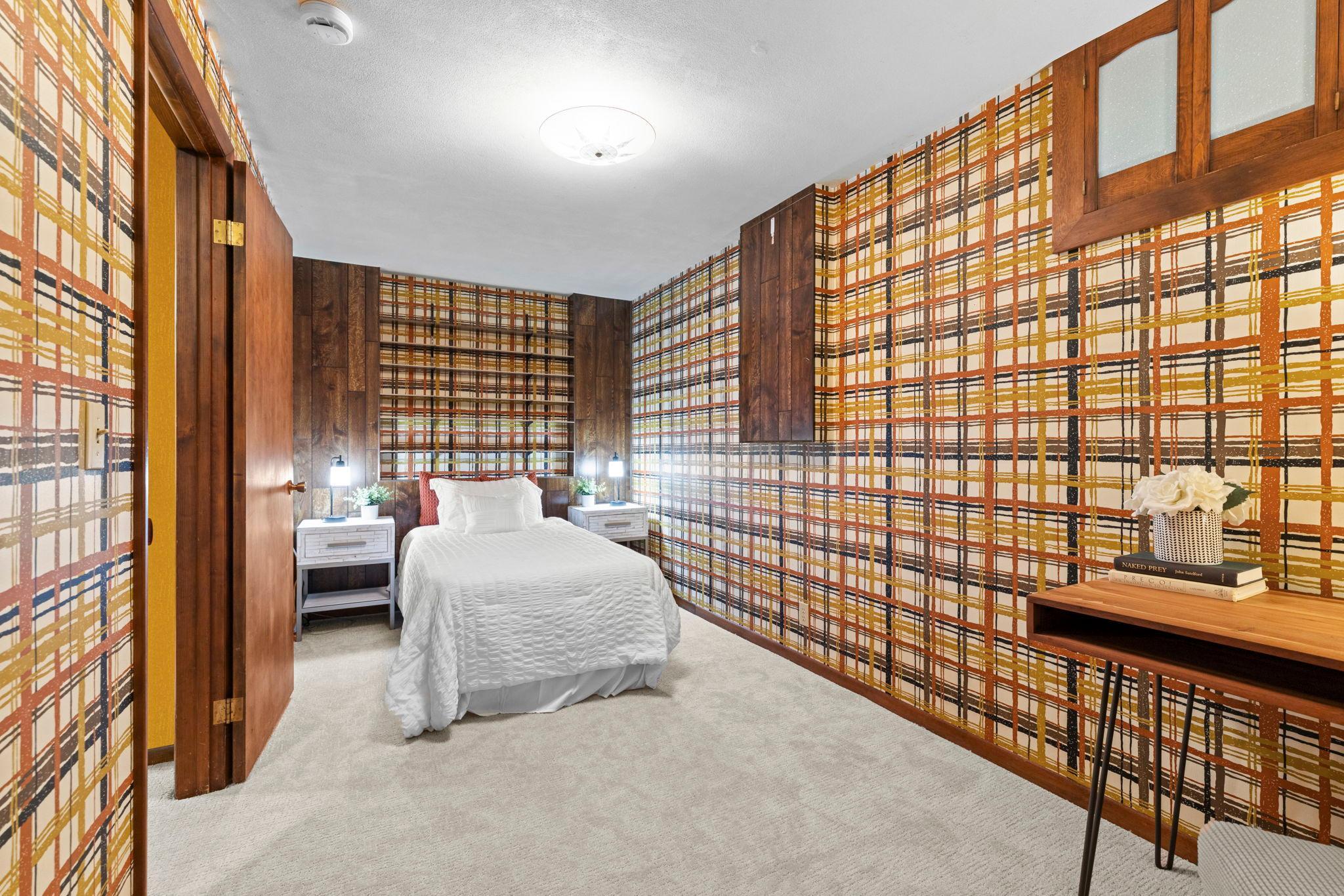 Lower level den can easily be converted to a 3rd bedroom by adding an egress window