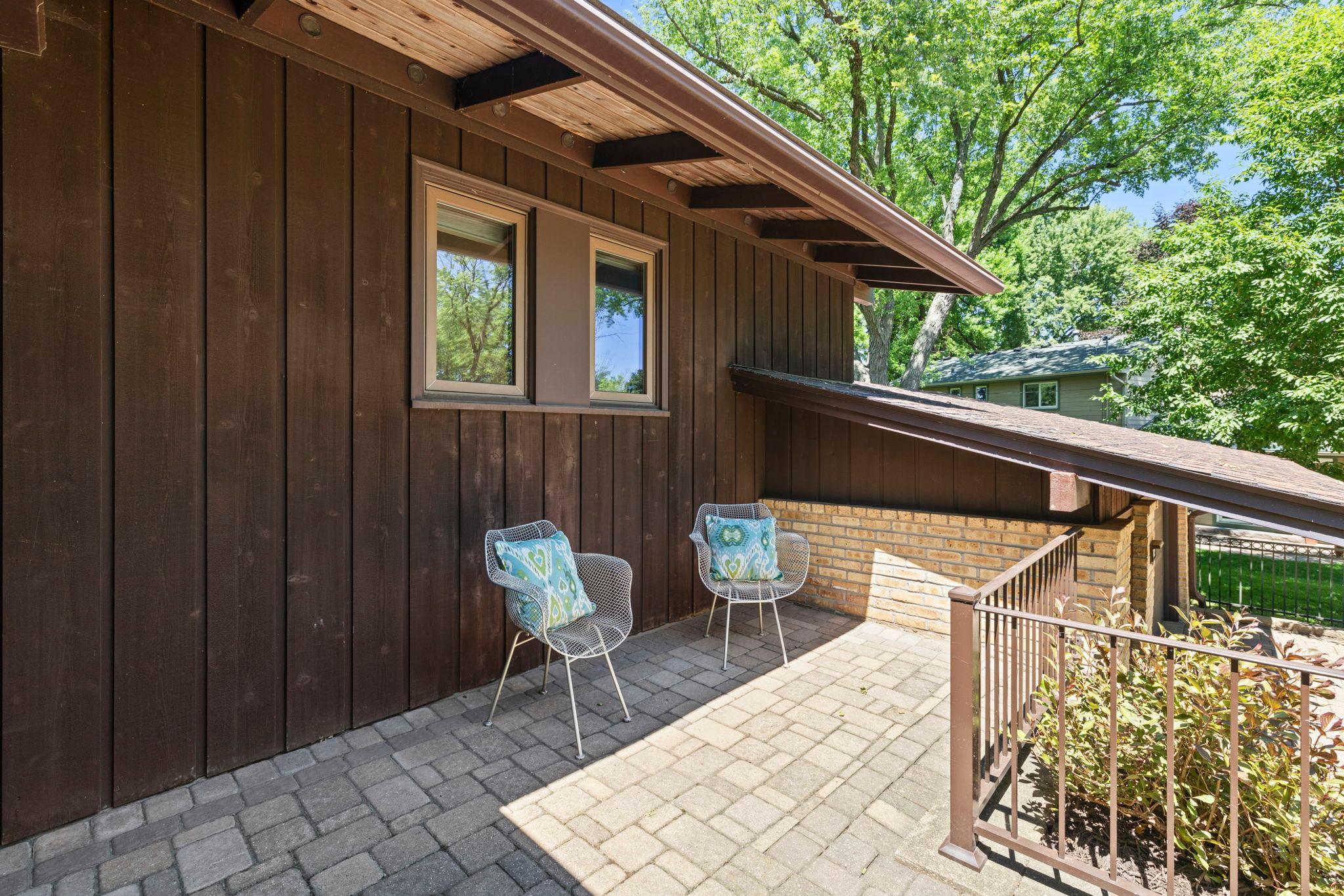 Multiple outdoor seating areas to relax and entertain