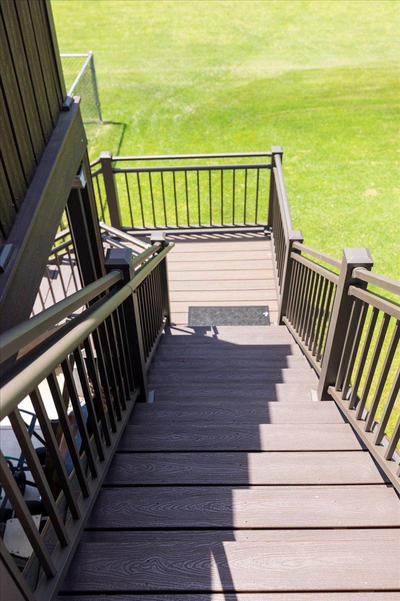Easy Access stairs to backyard & deck