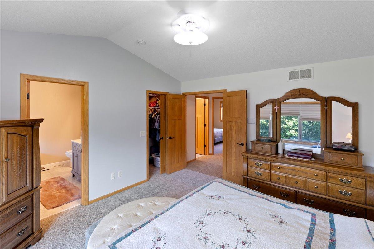 Primary bedroom with full walk in closet too