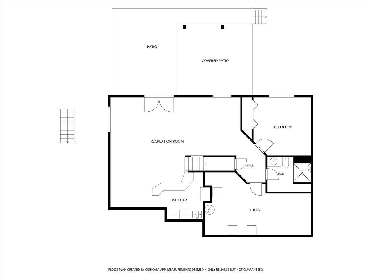Lower level floor plan offers another kitchen and bedroom for a lower level apartment or multigenerational living or a teenage hangout - you decide!