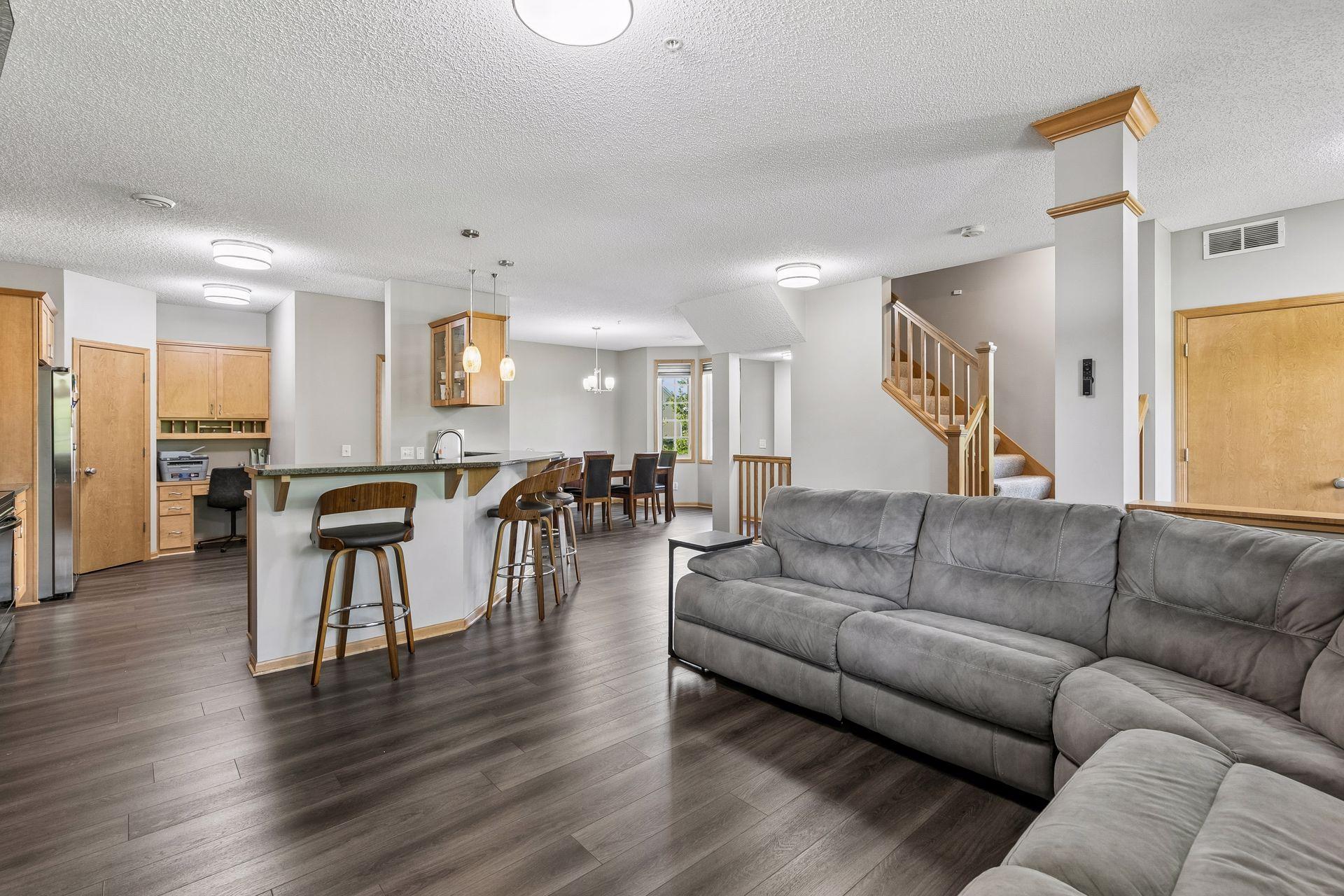 Open flow concept throughout the entire of the main level.