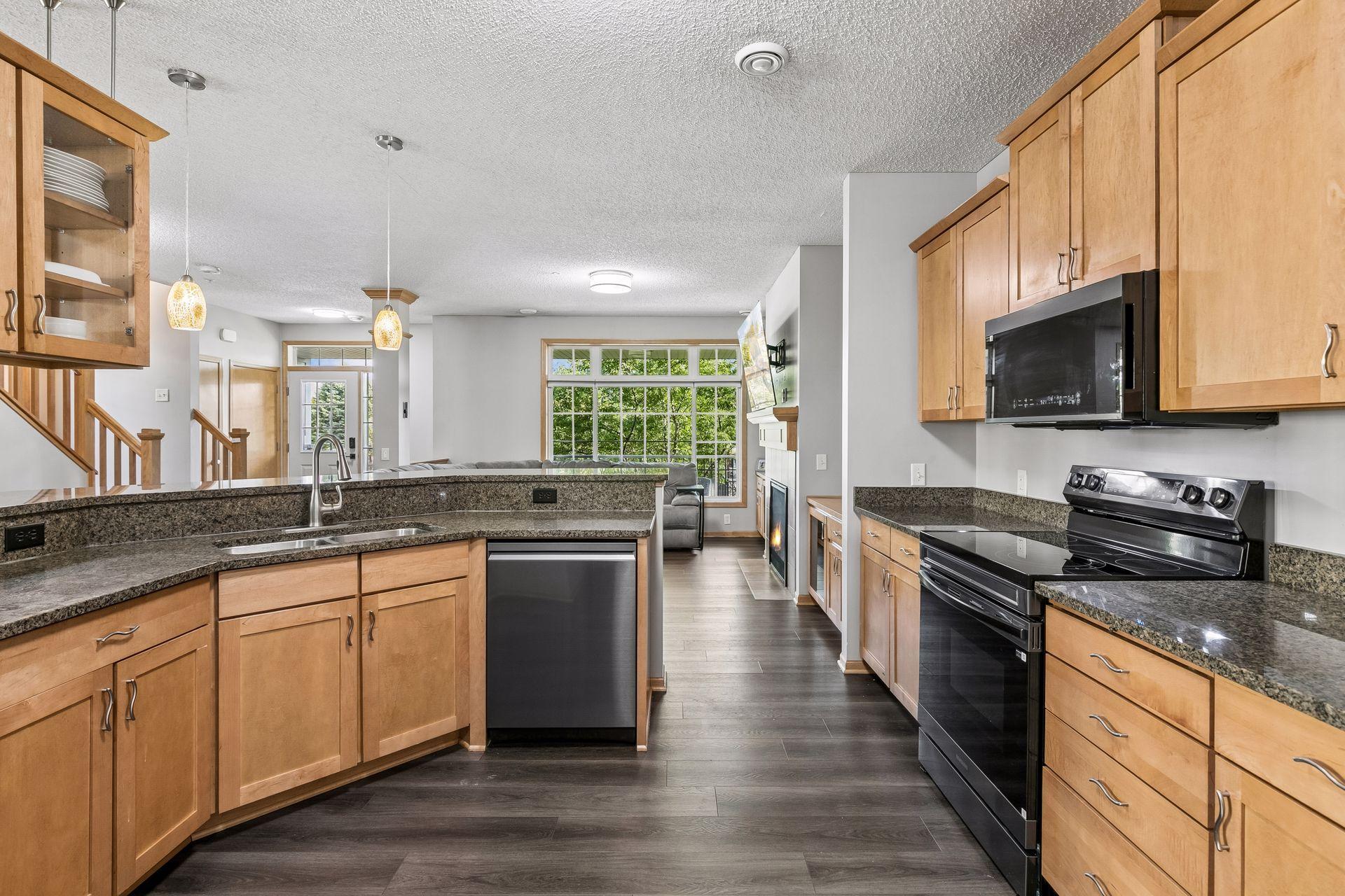 Beauty of a view in your kitchen when cooking and prepping your meals!