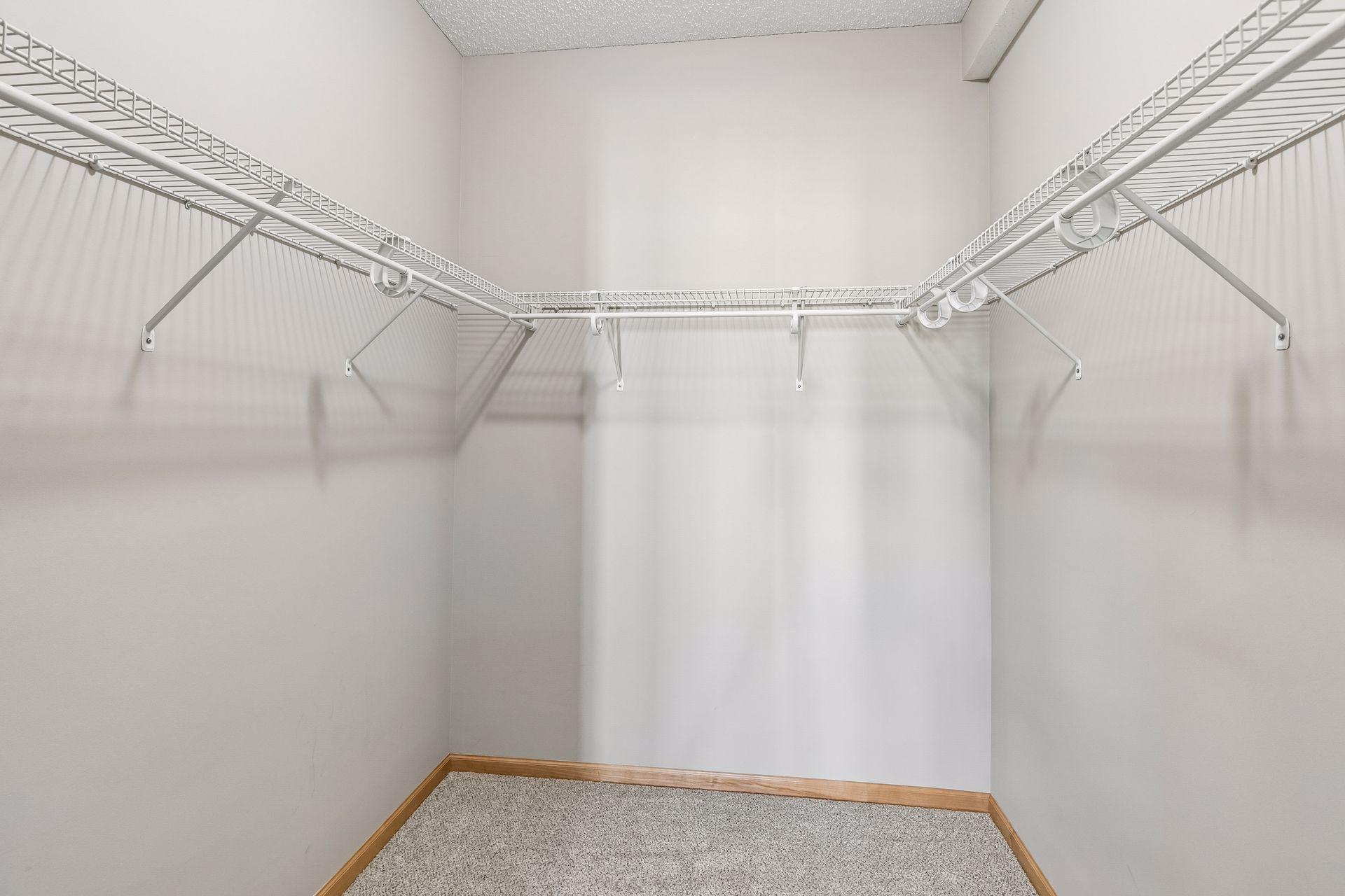 Great walk-in closet.