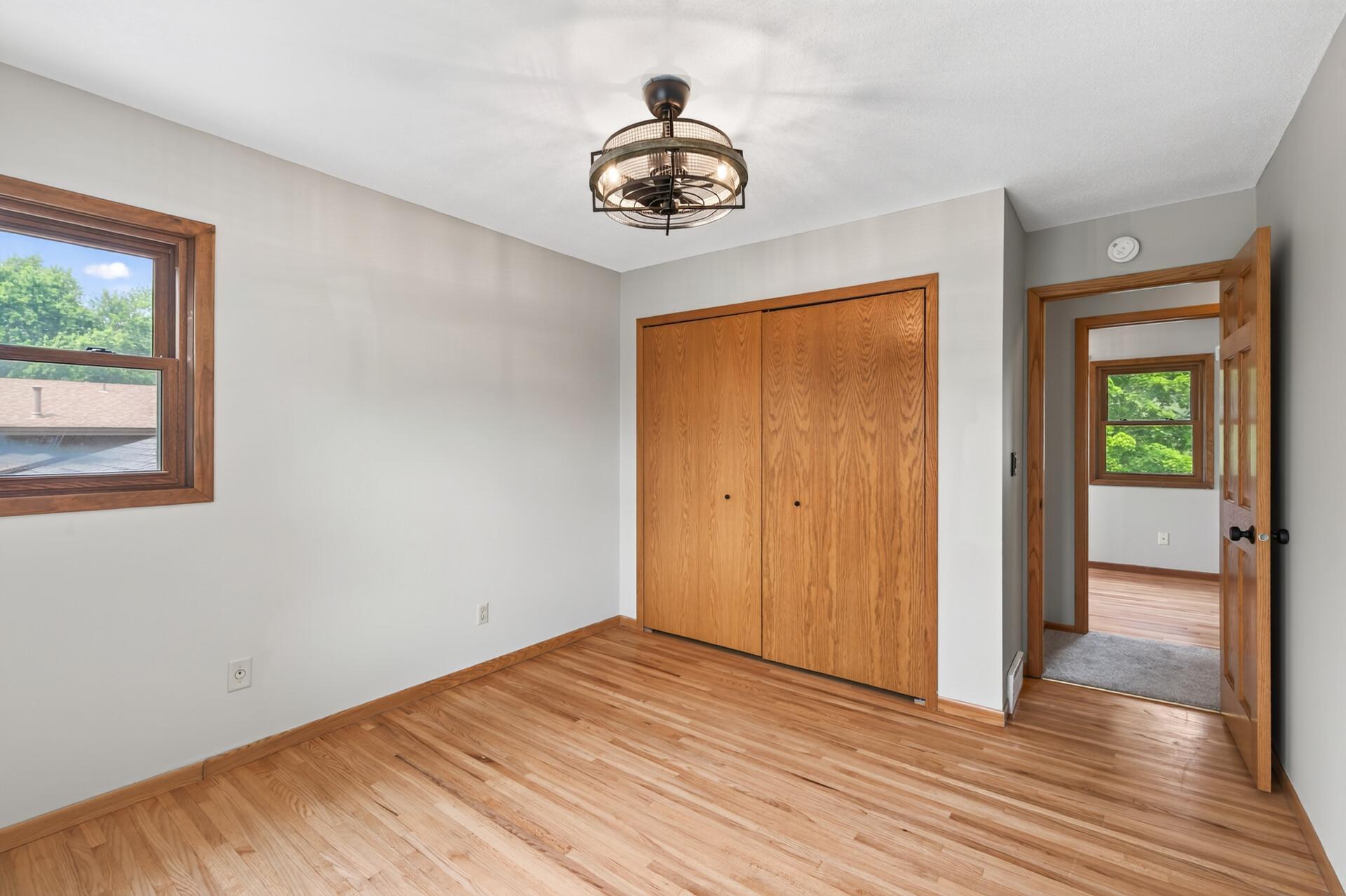 Hardwood floors in two of the four bedrooms!