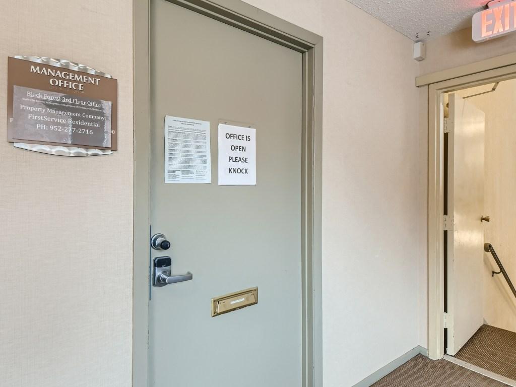 Up on 3rd floor is the office which is staffed on weekdays.