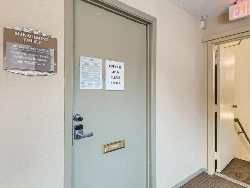 Up on 3rd floor is the office which is staffed on weekdays.